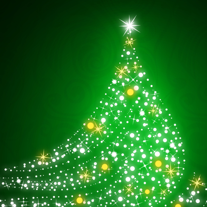 why wait till christmas, green tree